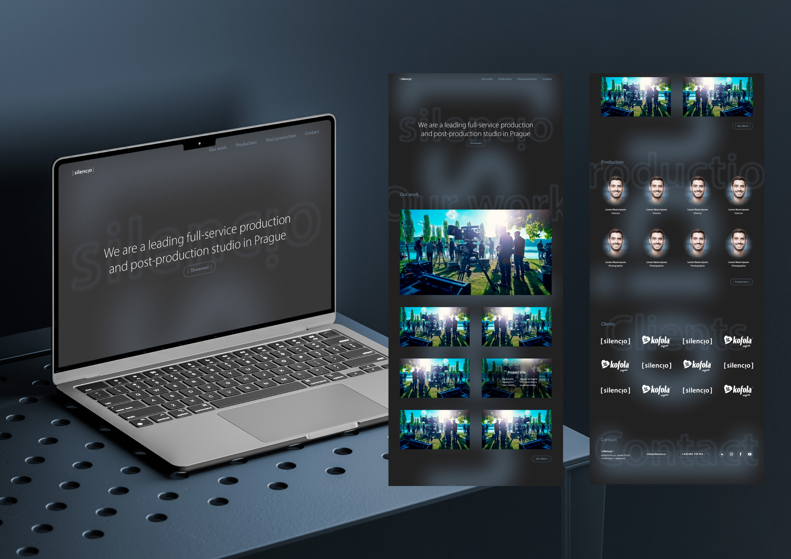 03/2025 Silencio FX / www.silencio.cz / grafický návrh v Adobe Illustrator, realizace vlastním kodérem